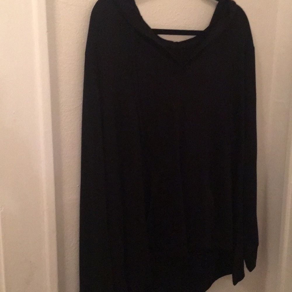 Lane Bryant black hooded active top